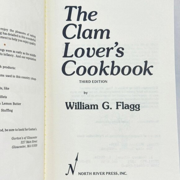 Vintage Gorton's The Clam Lovers Cookbook By William Flagg - 3rd Ed. Softcover - Picture 3 of 6